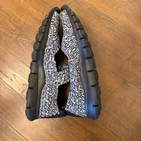 Bernie Mev Comfi Womens Black & White Woven Slip-On Sandals - Size 39 EU - Picture 5 of 7